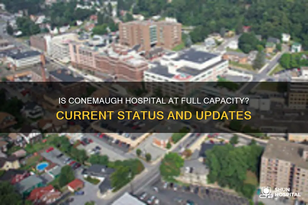 is conemaugh hospital full