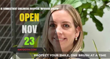 Connecticut Children's Hospital Infusion Center Hours: Open November 23?
