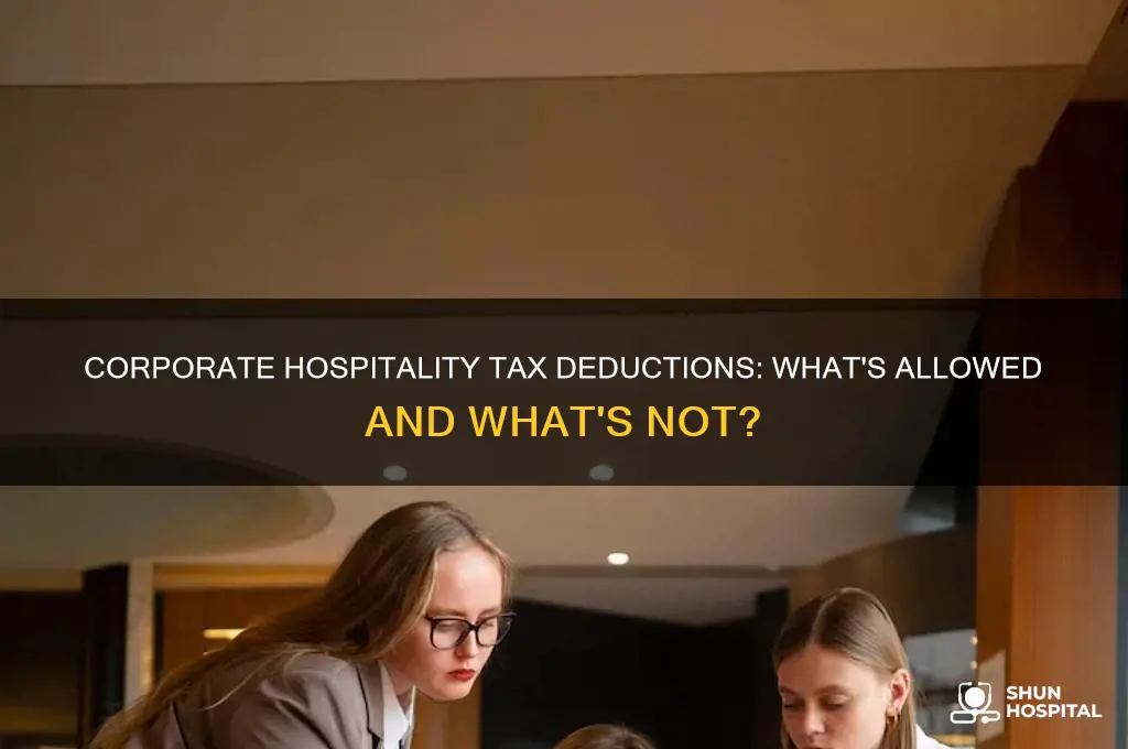 is corporate hospitality tax deductible