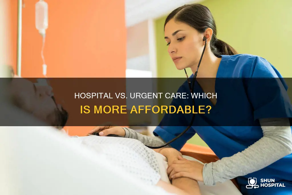 is county hospital cheaper tahn urgent care