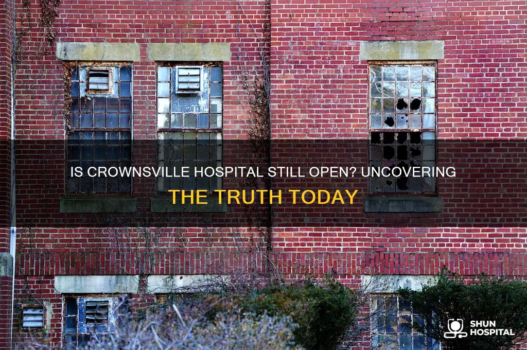 is crownsville hospital still open