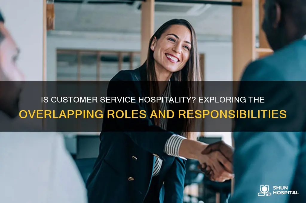 is customer service considered hospitality