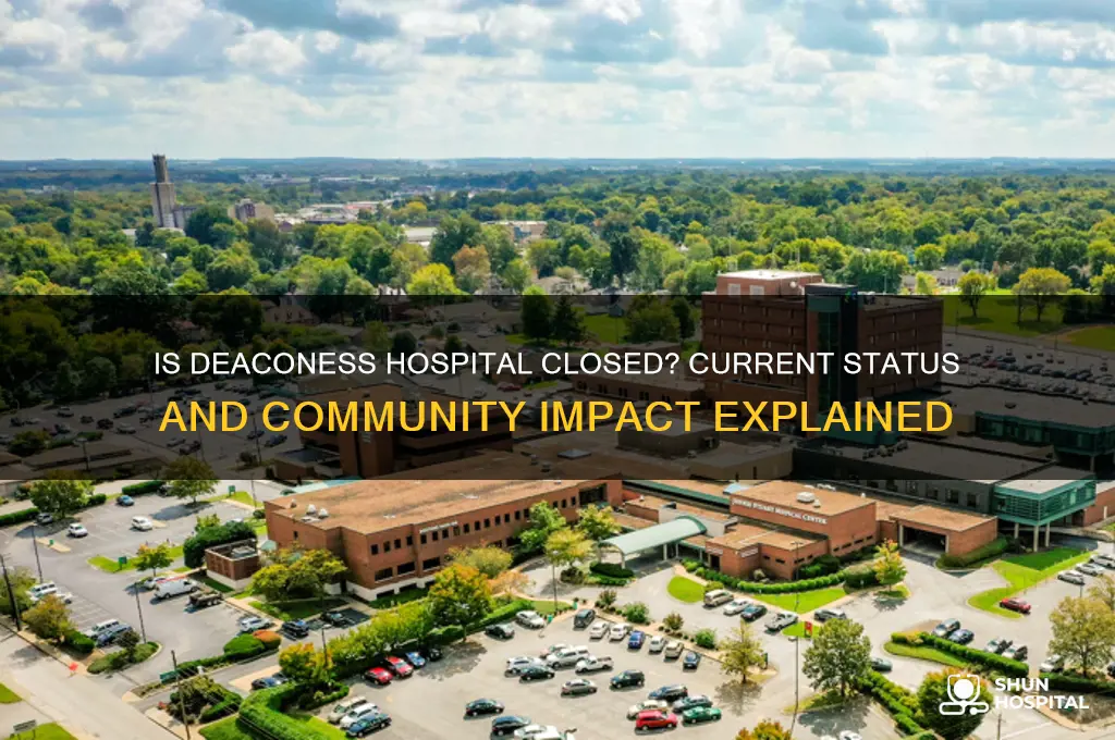 is deaconess hospital closed