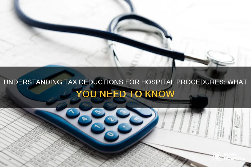 is deductible for hospital procedures