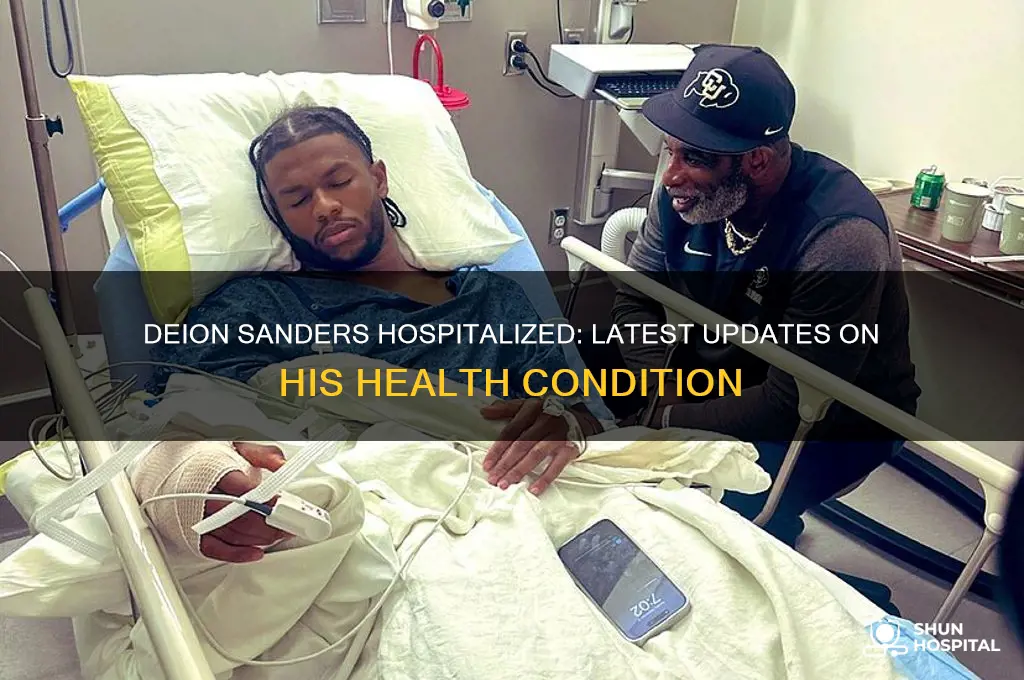 is deion sanders hospitalized