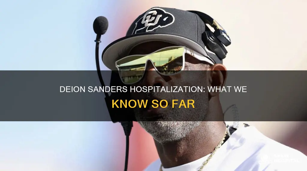 is deion sanders in the hospital again