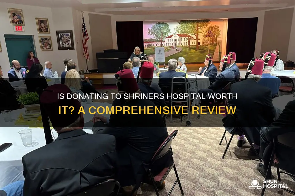is donating to shriners hospital