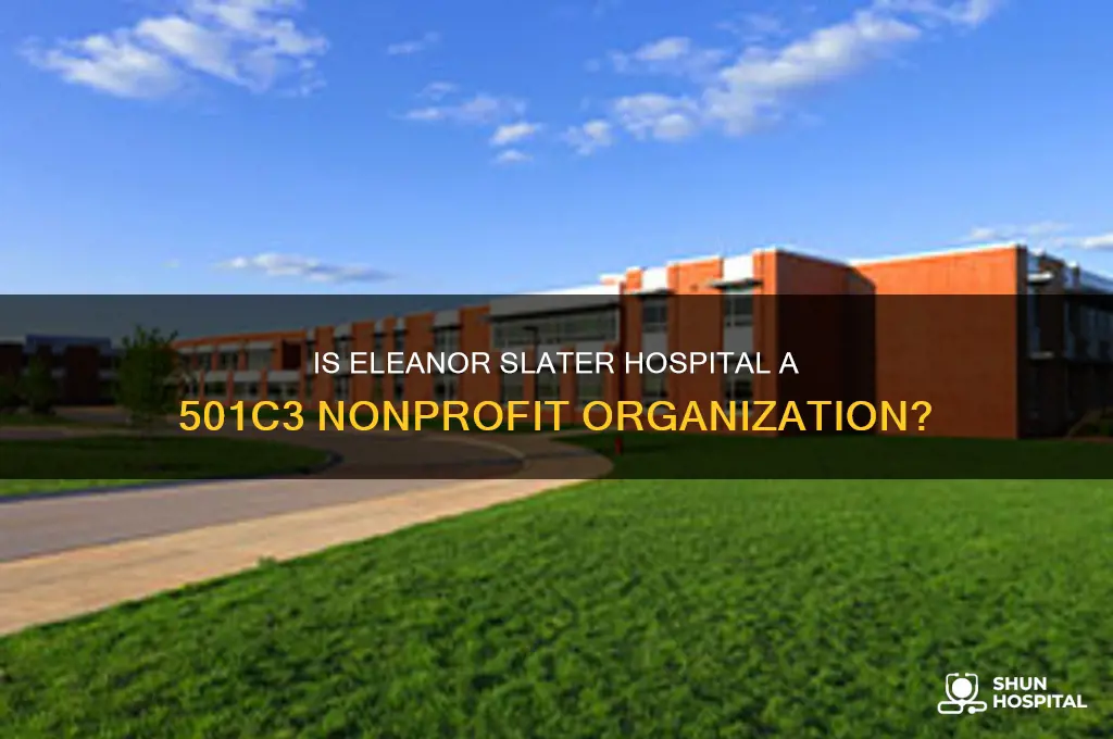 is eleanor slater hospital 501c3