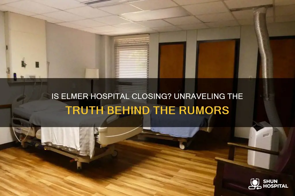 is elmer hospital closing