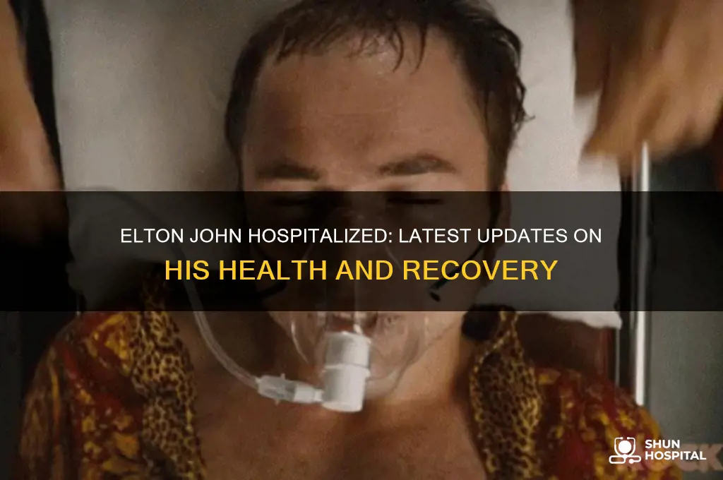 is elton john in hospital
