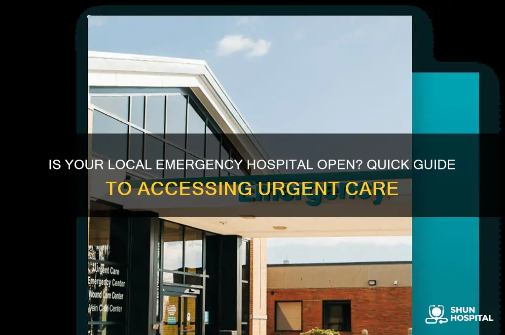 is emergency hospital open