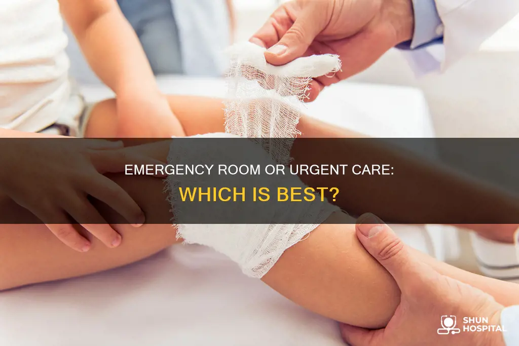 is emergency hospital or urgent care better