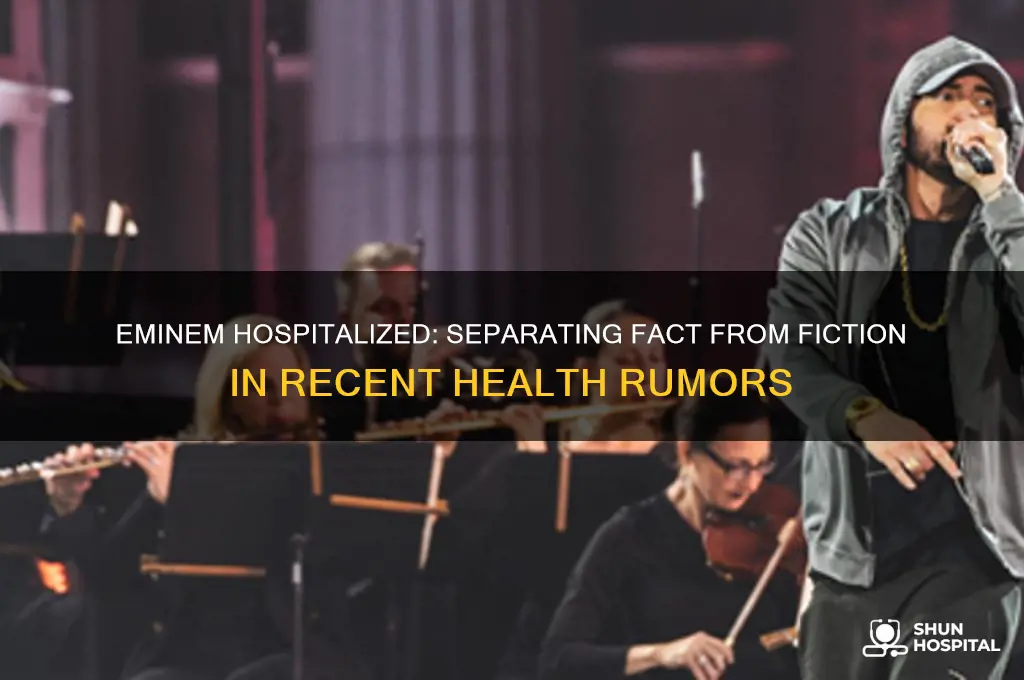 is eminem in hospital