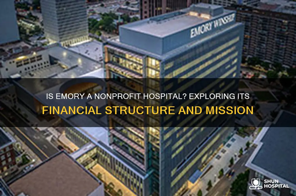 is emory a nonprofit hospital
