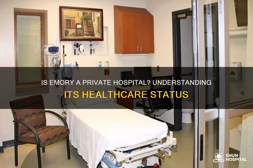is emory a private hospital