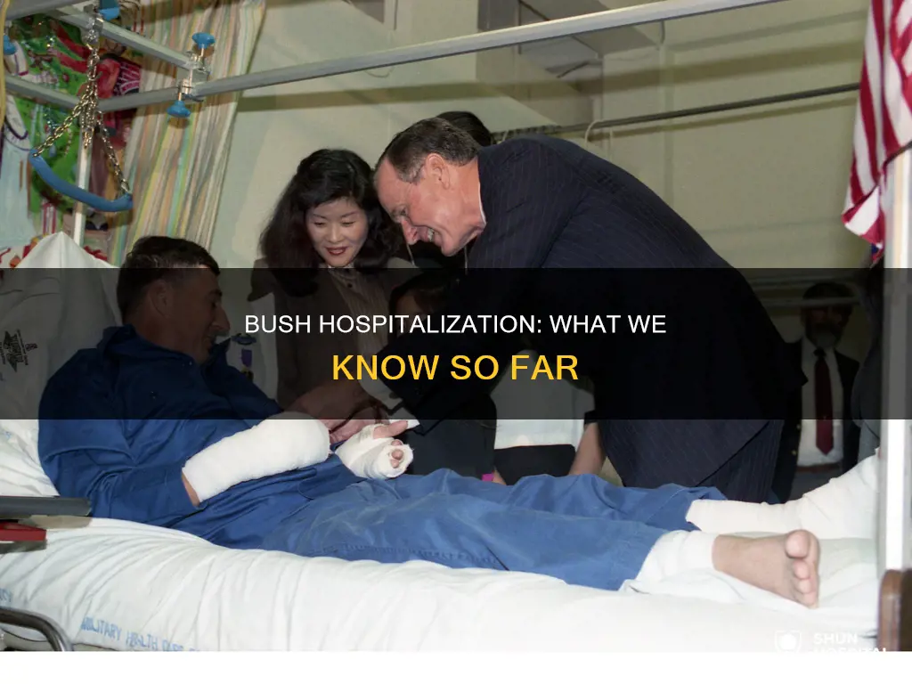 is former president bush in the hospital