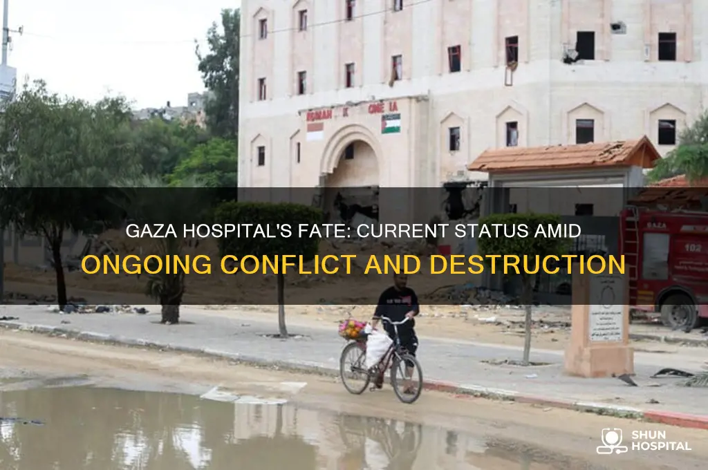 is gaza hospital still standing
