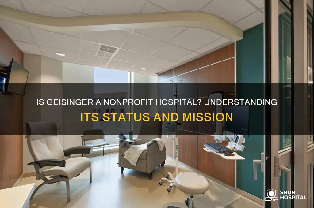 is geisinger a nonprofit hospital