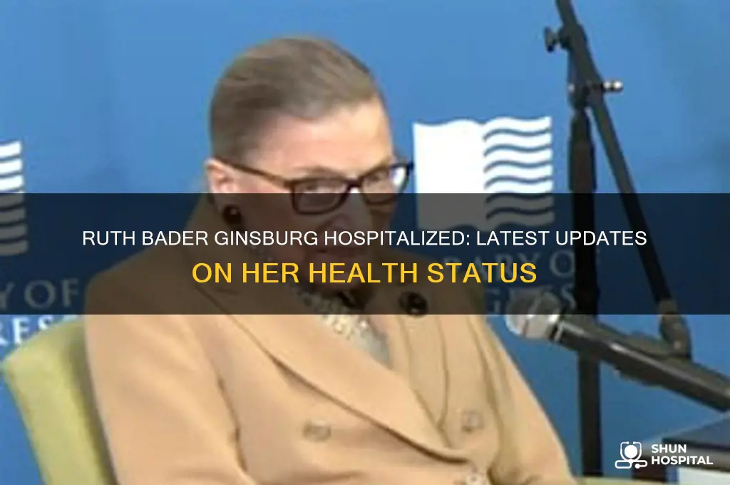 is ginsburg in hospital