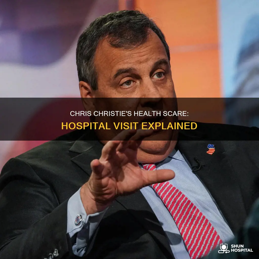 is governor chris christie in the hospital