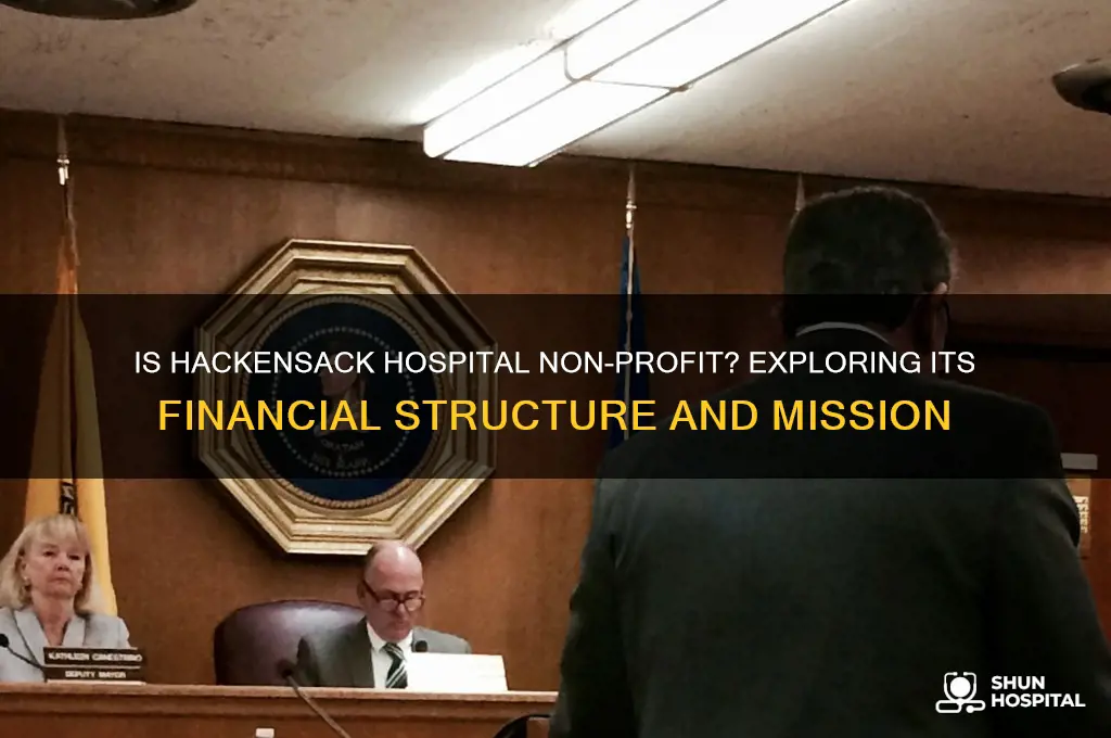 is hackensack hospital non profit