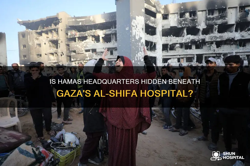 is hamas headquarters under hospital