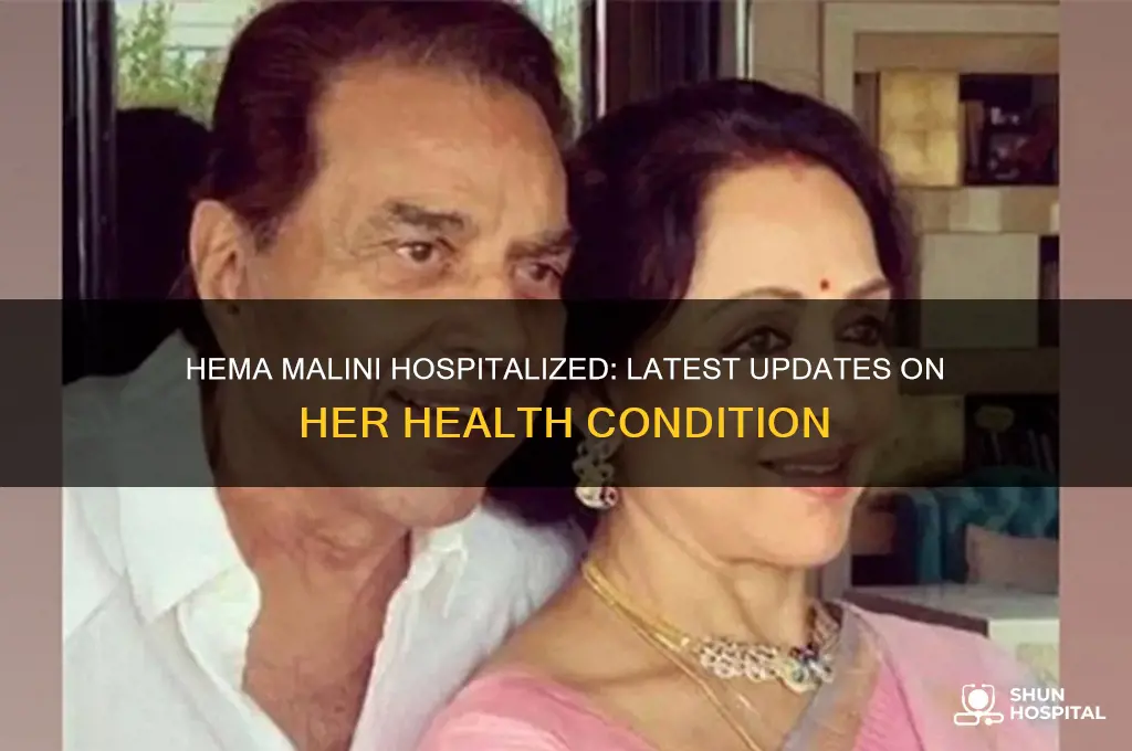 is hema malini in hospital