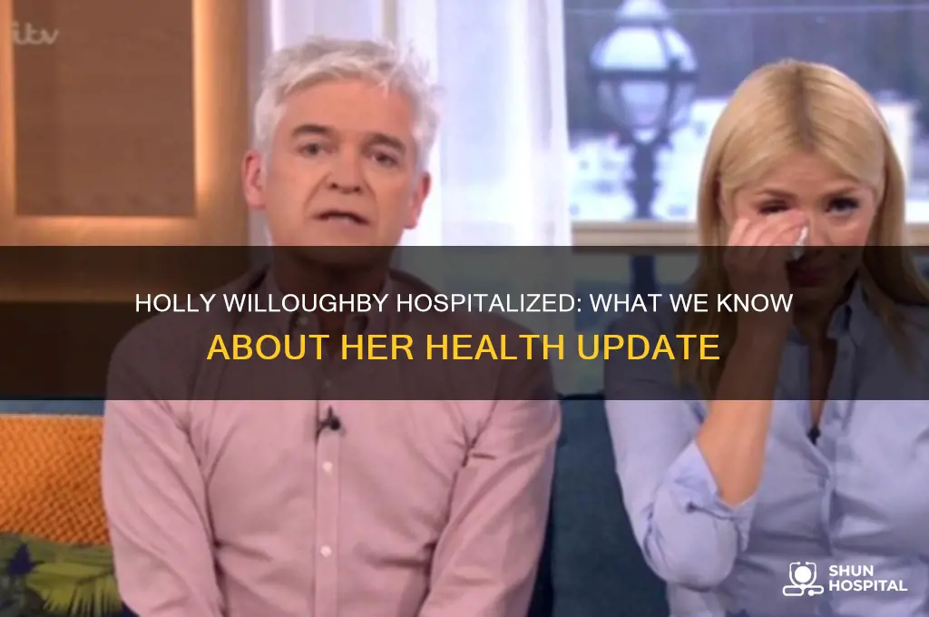 is holly willoughby in hospital
