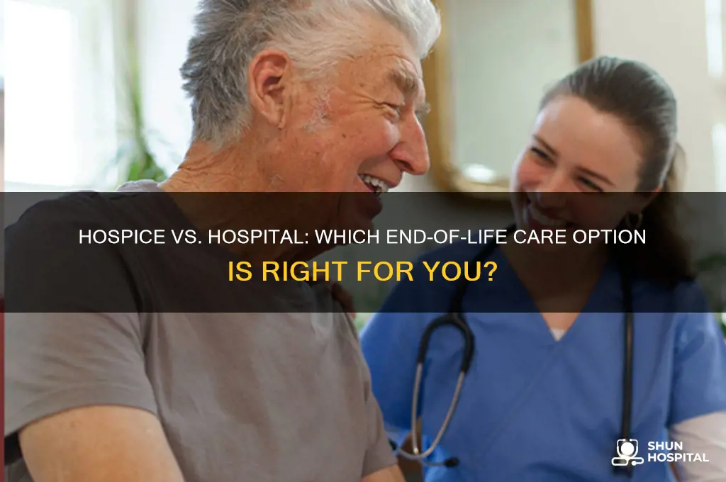 is hospice better than hospital