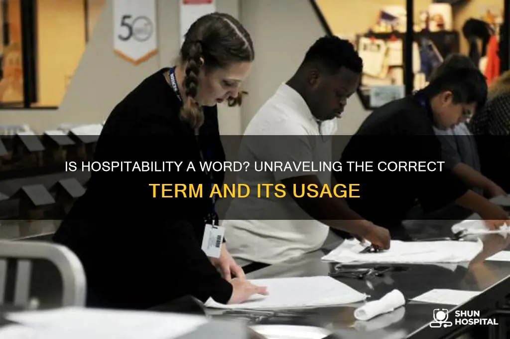 is hospitability a word