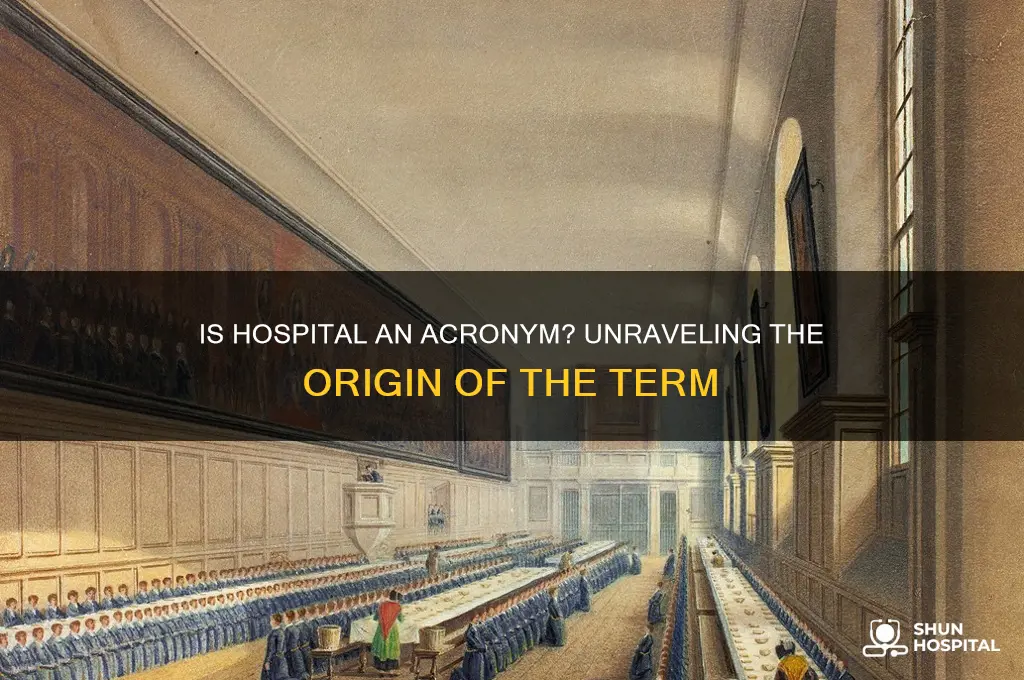 is hospital a acrymym