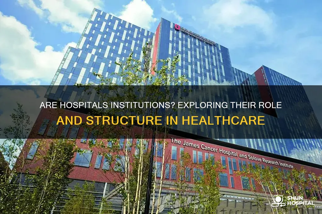 is hospital a institution