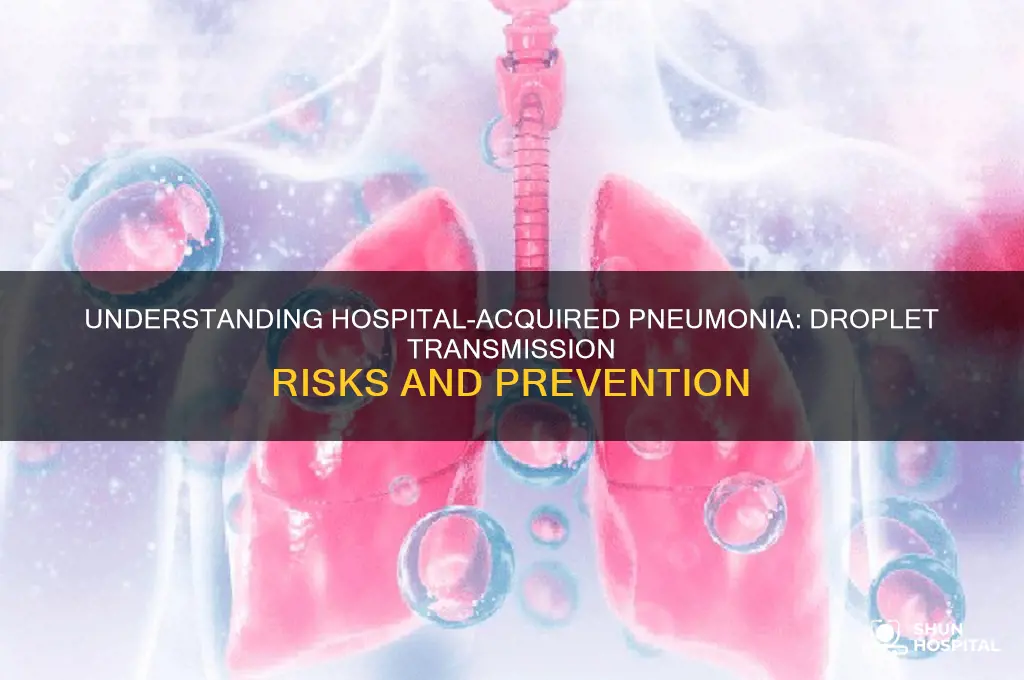 is hospital acquired neumonia droplet