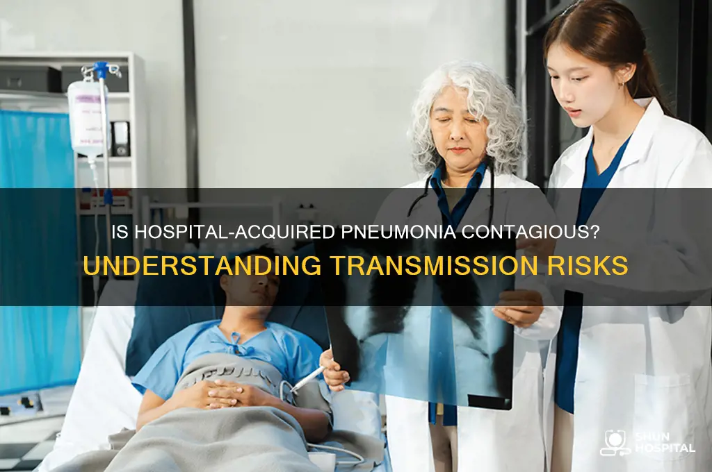 is hospital acquired pneumonia contagious