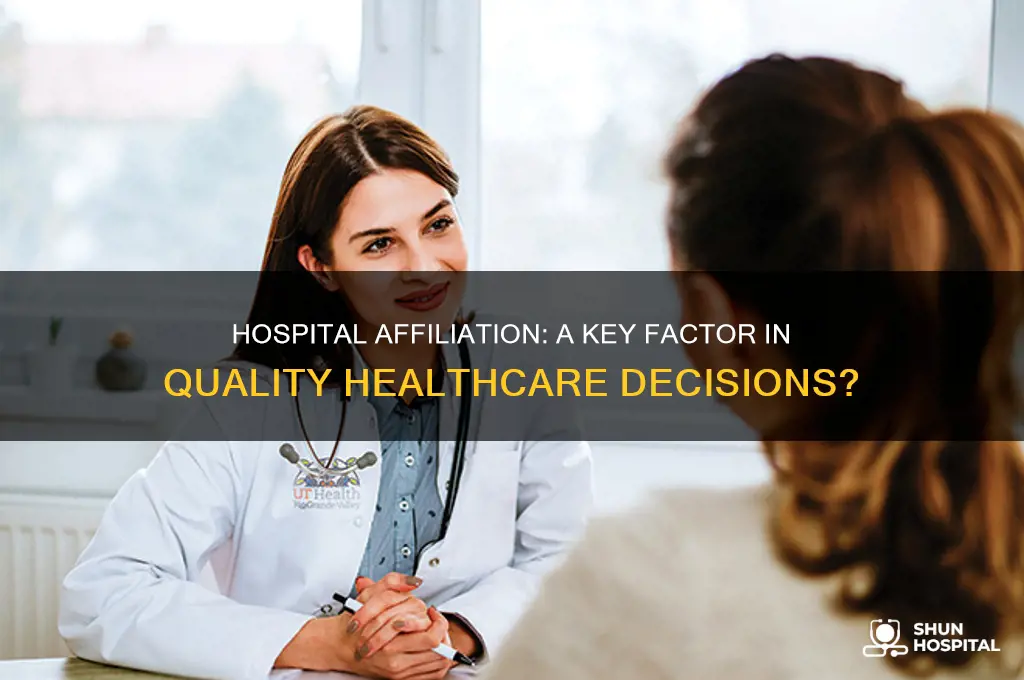 is hospital affiliation important