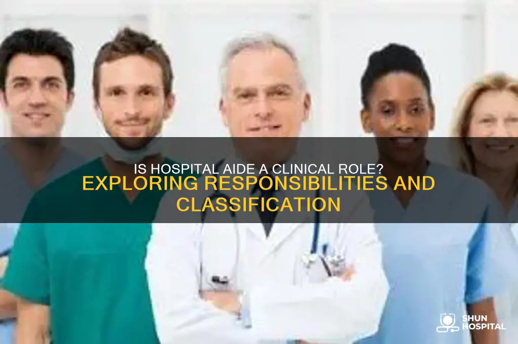 is hospital aide considered clinical