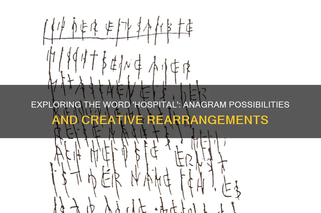 is hospital an anagram