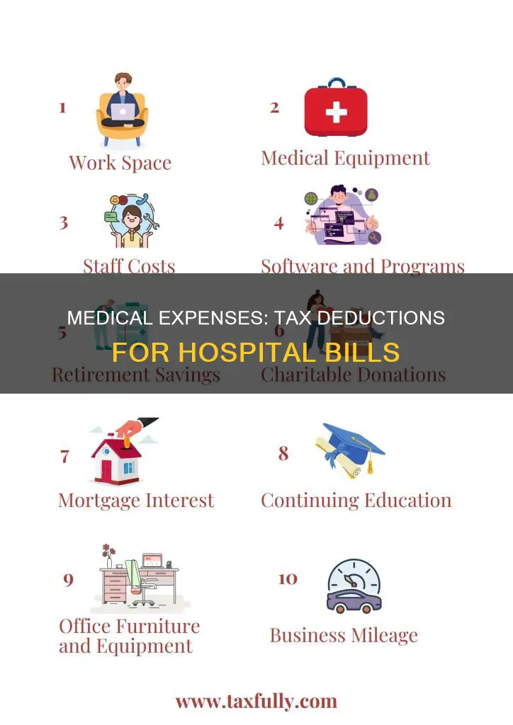 is hospital and medical expenses tax deductible
