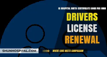 Hospital Birth Certificate Validity for Ohio Driver's License Renewal