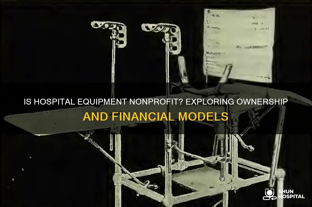 is hospital equipment nonprofit