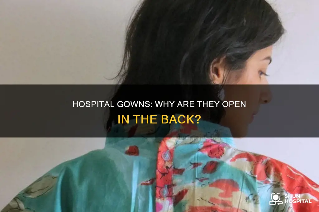 is hospital gown for physical open in the back