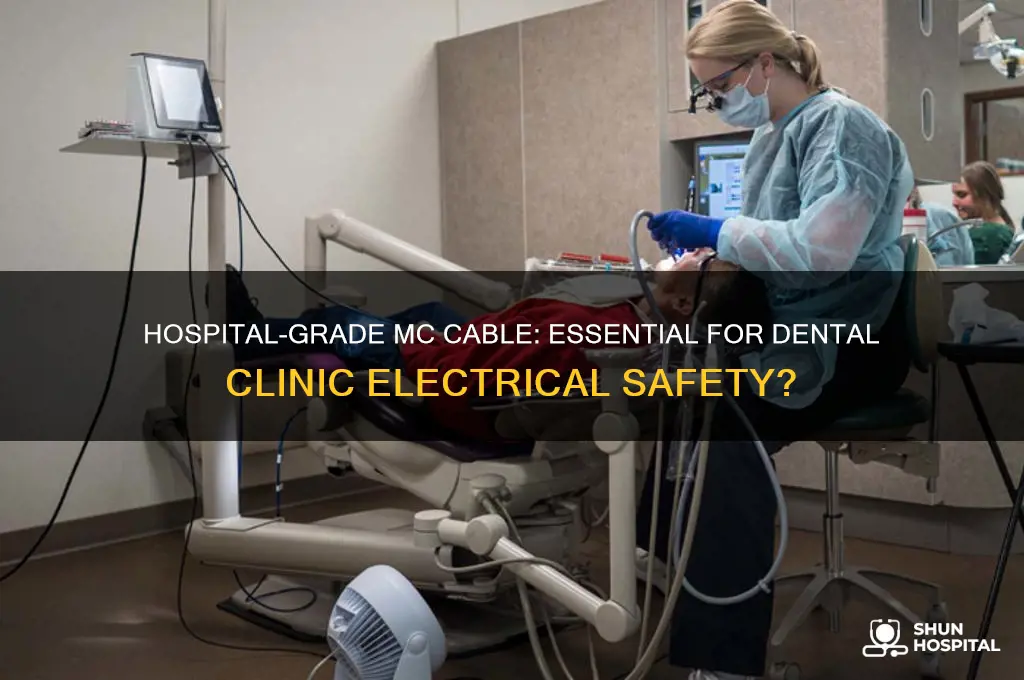 is hospital grade mc cable required in a dental clinic
