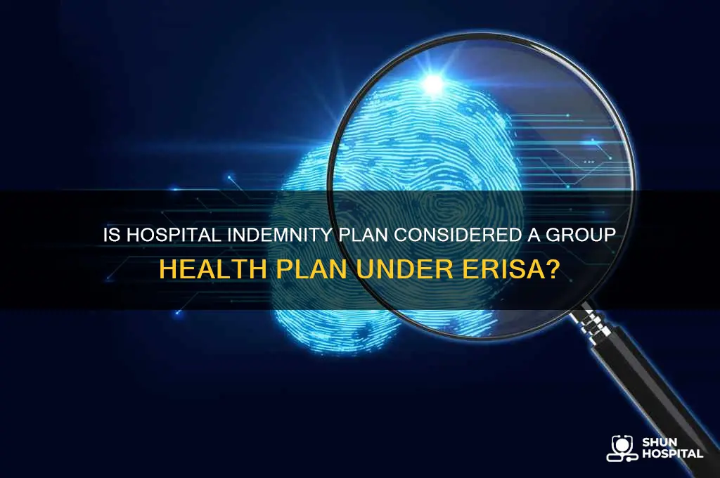 is hospital indemnity plan a group health plan under erisa
