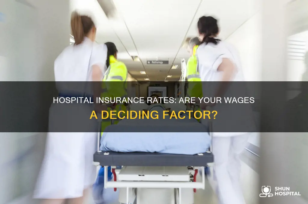 is hospital insurance coverage rates based on your wages