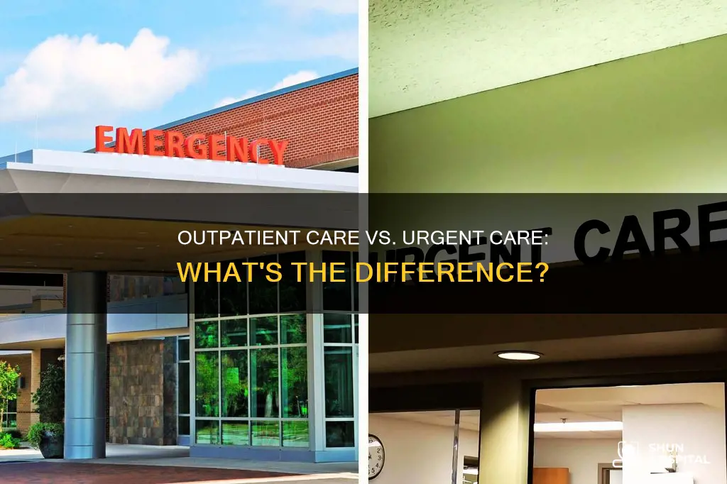 is hospital outpatient same as urgent care