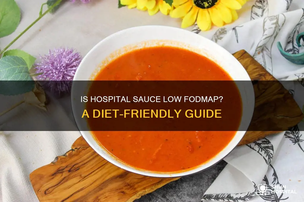 is hospital sauce low fodmap