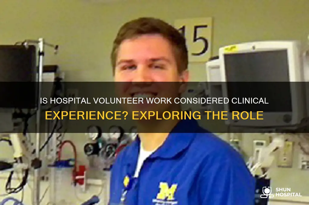 is hospital volunteer clinical