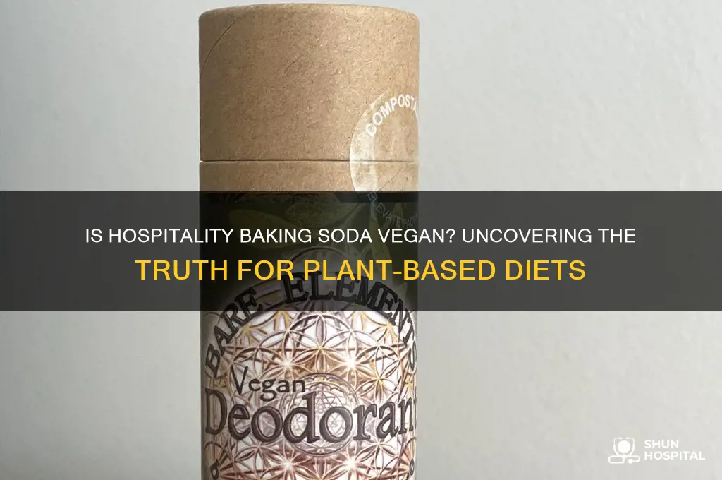 is hospitality baking soda vegan