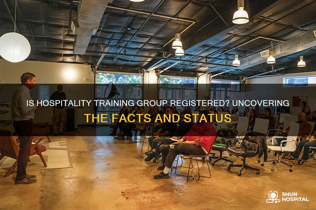is hospitality training group registered