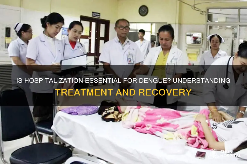 is hospitalization necessary for dengue